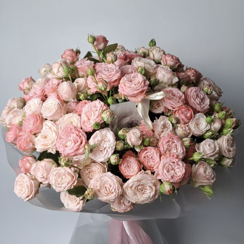 Букет троянд Мадам Бомбастік та Бомбастік 25 шт image