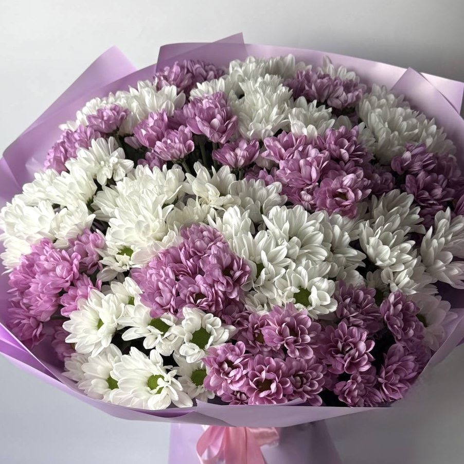 Букет хризантем Чік, Ріхана 25 шт image