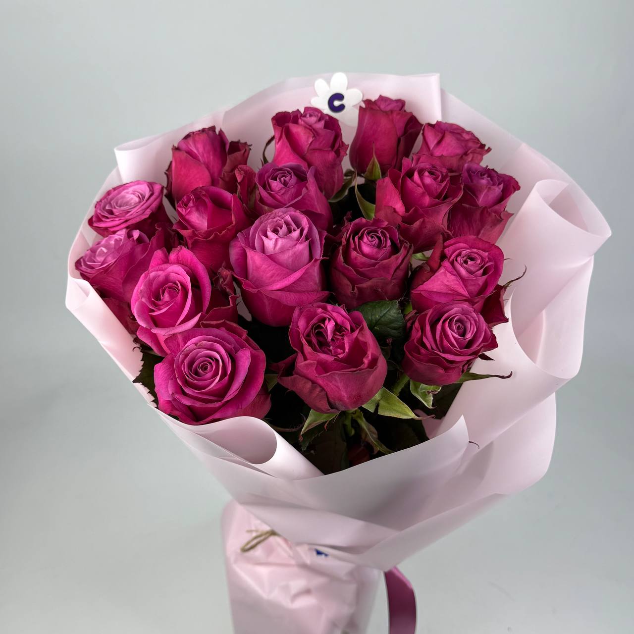 Букет троянд Принц Персії 17 шт (80см): Троянди (Рожевий) - 17.