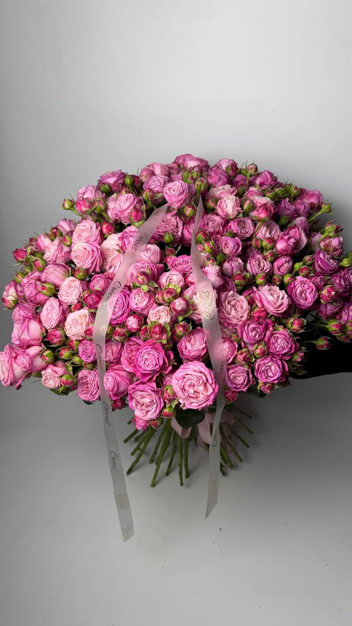 Букет троянд Леді Бомбастік 35 шт: Кущові троянди (Рожевий) - 35.
