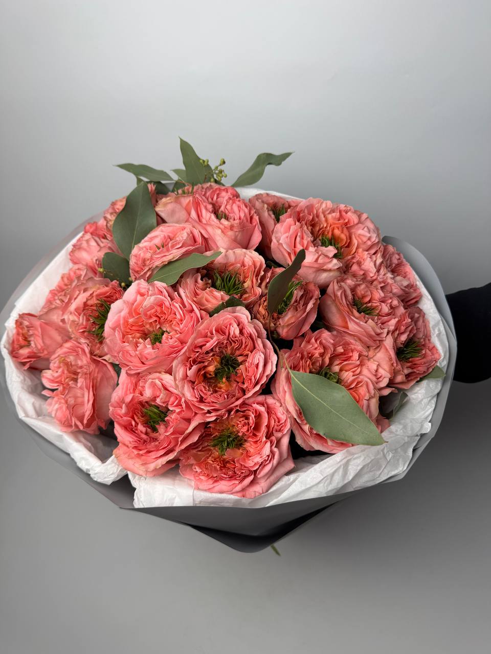 Букет троянд Мандарин Експрешн 21 шт: Імпортна троянда (Рожевий) - 21.