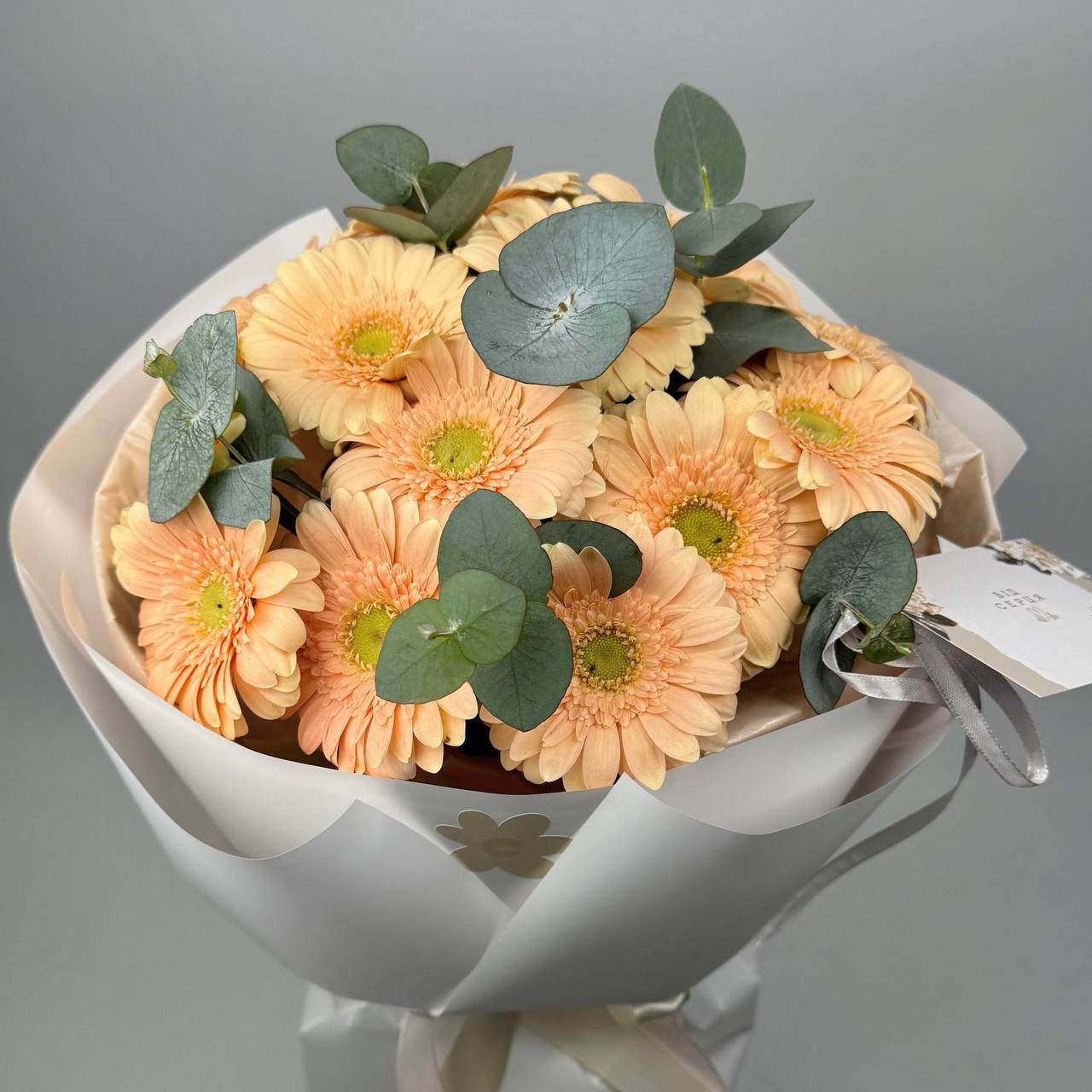 Букет гербер Кремовий 13 шт image