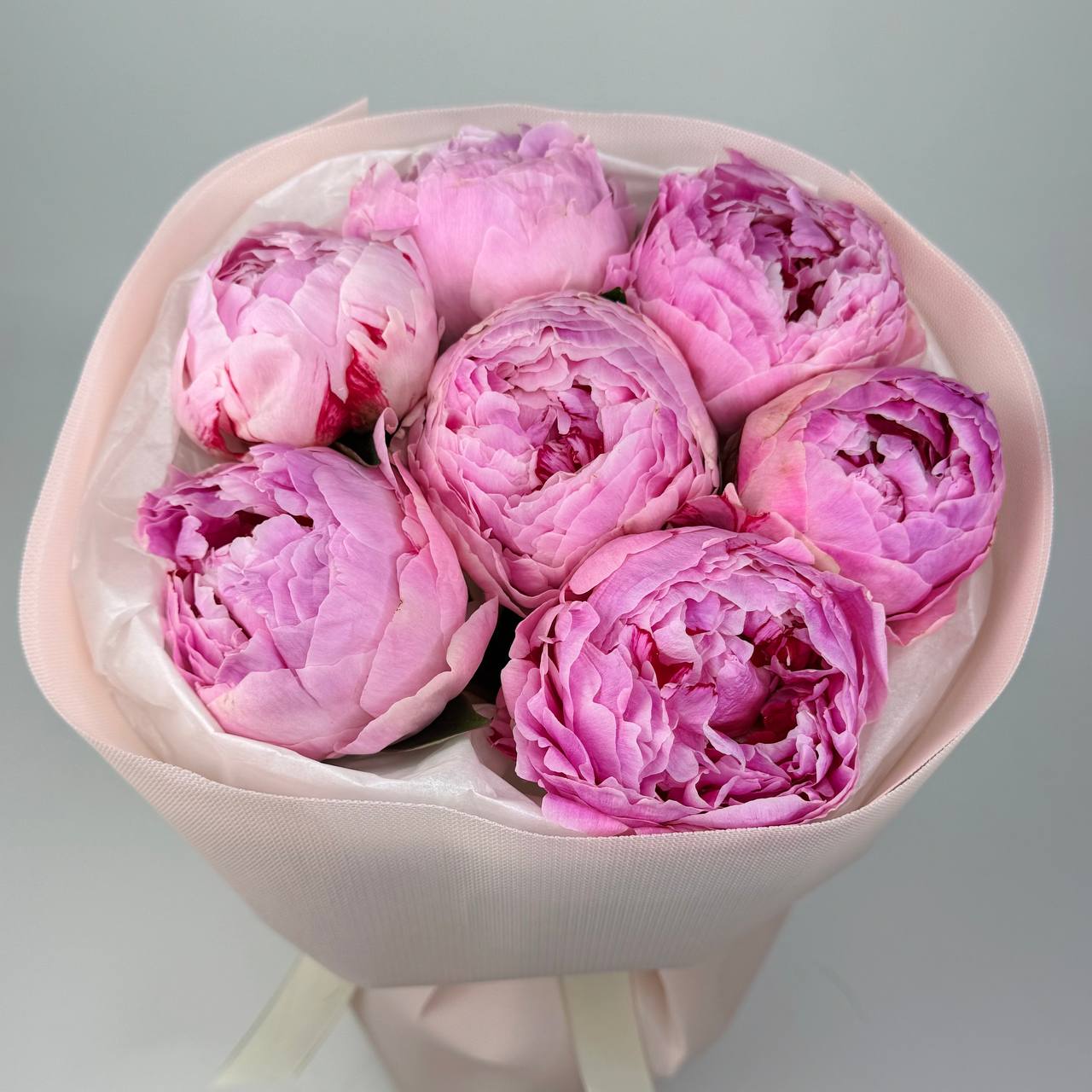 Букет рожевих півонії 7шт: Півонія (Рожевий) - 7.