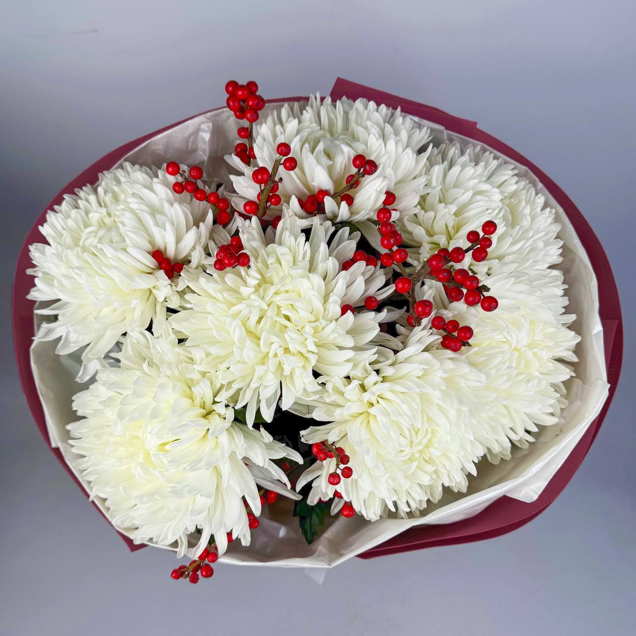 Букет білих хризантем, ілікс image