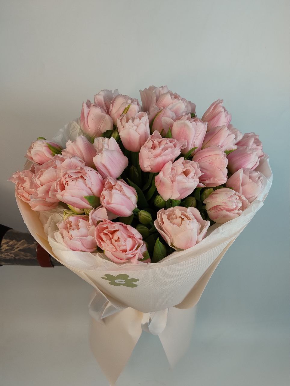 Піоноподібний рожевий тюльпан 19 шт image