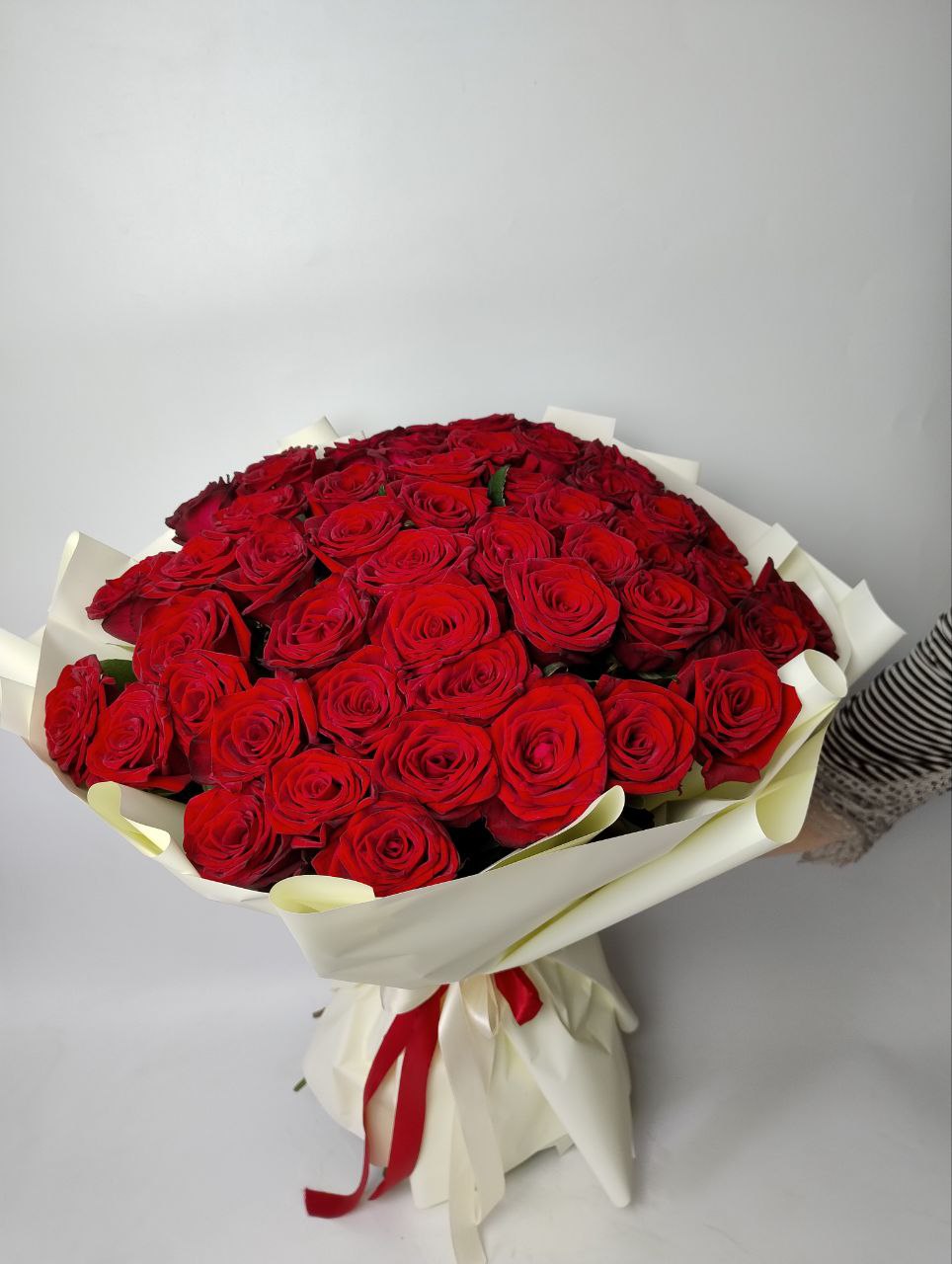 Букет троянд Гран Прі 51 шт (80см): Троянди (Червоний) - 51.