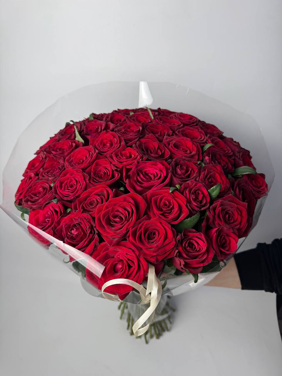 Букет троянд Гран Прі 51 шт (80см): Троянди (Червоний) - 51.